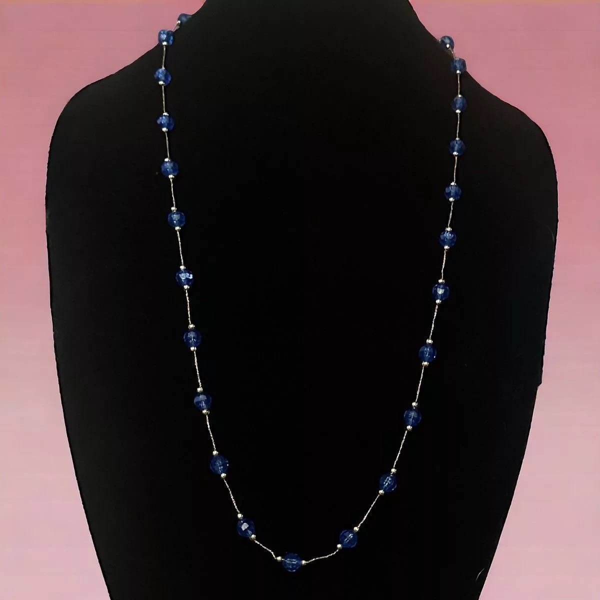 Other Necklaces Other Blue bead chain necklace