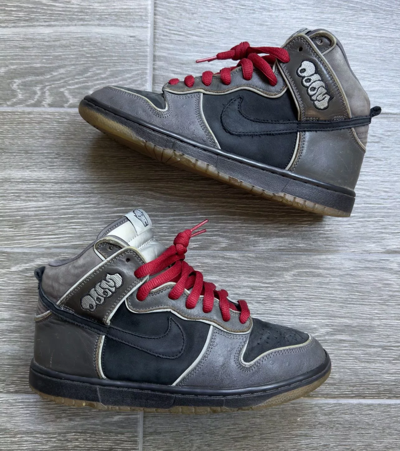 MF Doom Hi Top Sneakers MF Doom × Nike Nike sb dunk MF doom Black