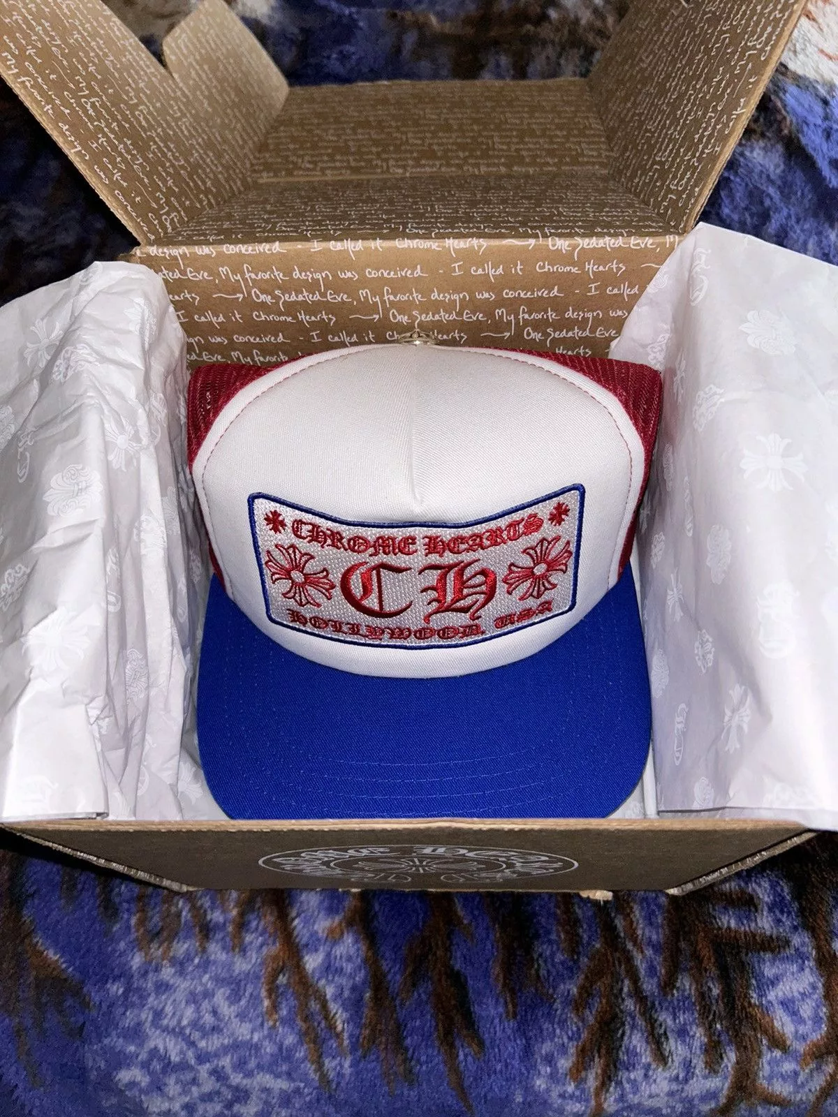 Chrome Hearts Hats Chrome hearts hat Blue