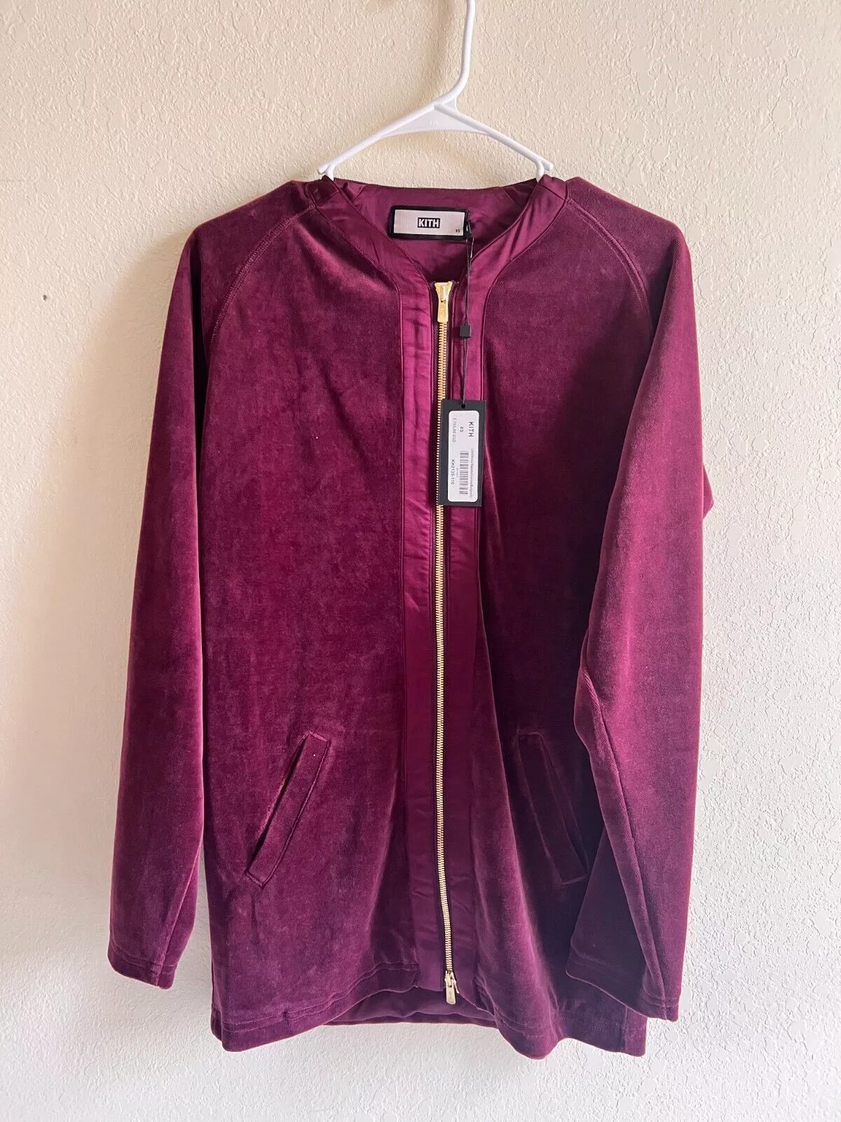 Kith Light Jackets Kith Lidl Velour Baseball Jersey XS Red