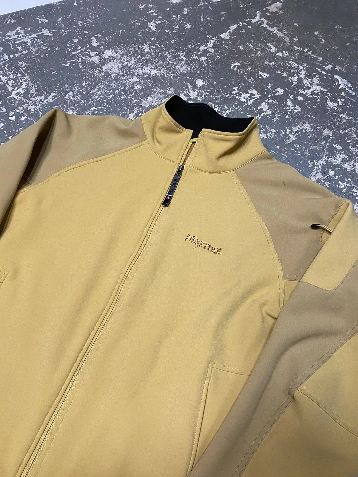 Marmot Light Jackets Marmot × Vintage Marmot Men’s Gravity Softshell Windbreaker Jacket Yellow Streetwear