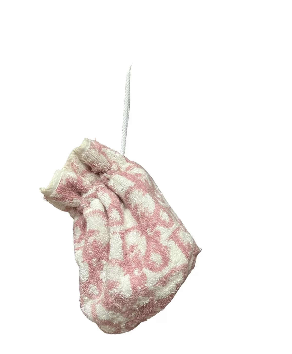 Dior Other DIOR TROTTER DRAWSTRING MINI POUCH PINK WHITE BAG Luxury
