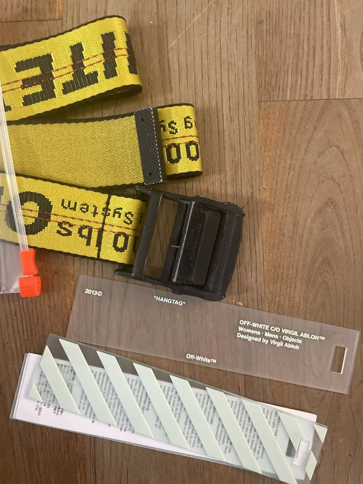 Off-White Belts Off-White Off white Belt Yellow