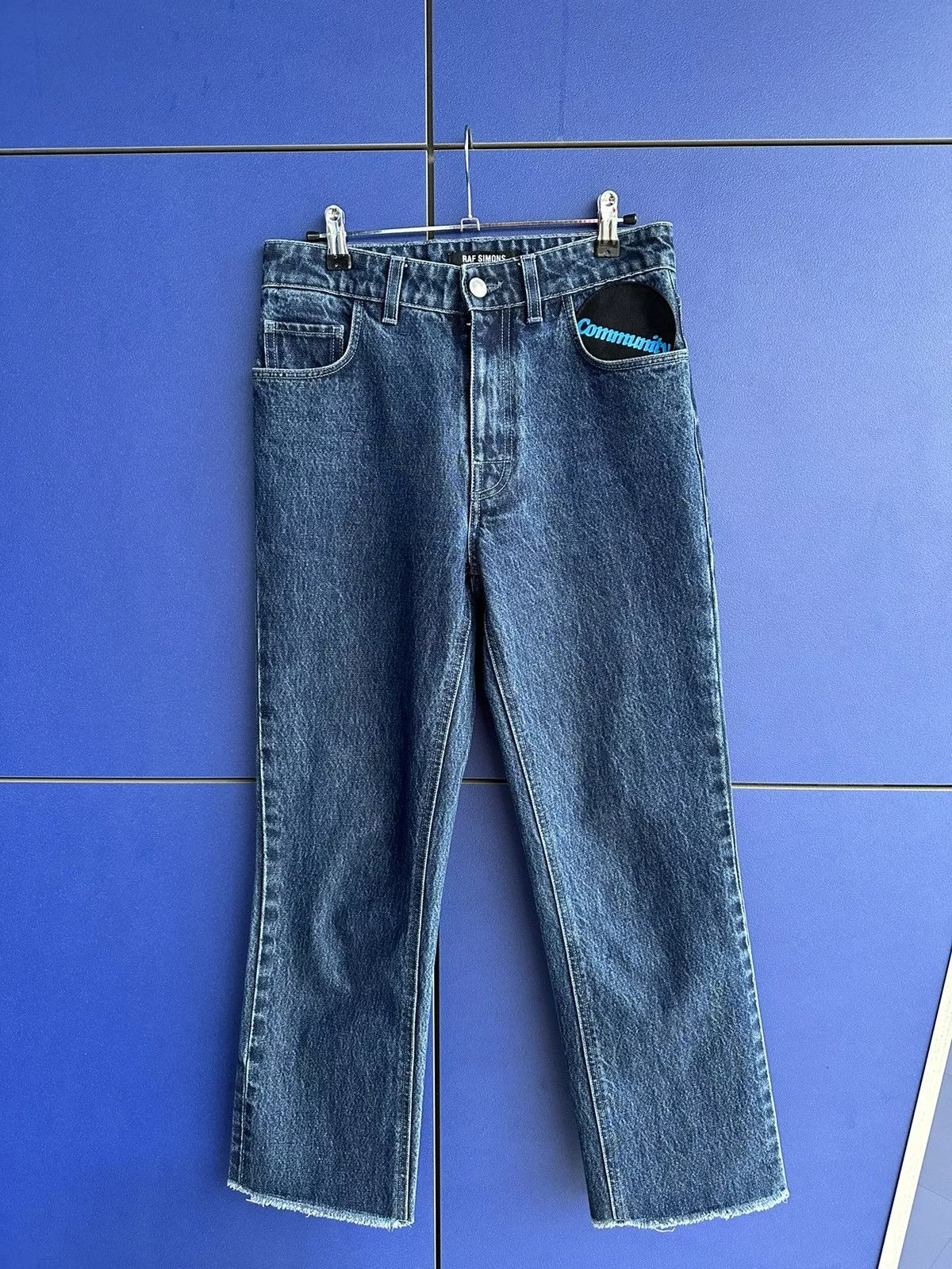 Raf Simons Denim Raf Simons RS Patch Community Denim Blue