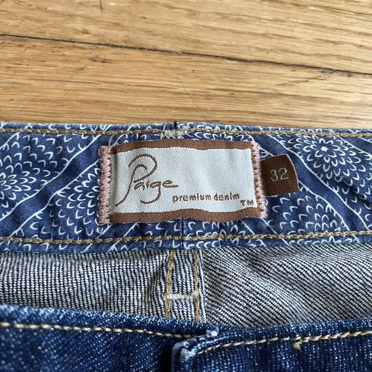 Paige Pants Paige Bellbottom Jeans Blue