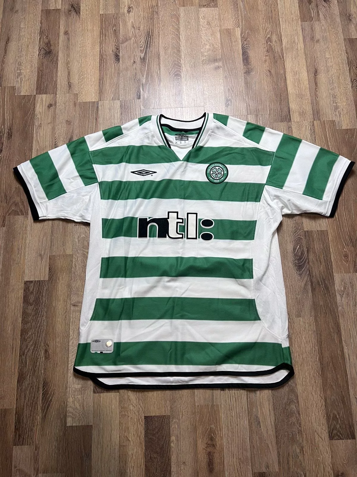 Umbro Short Sleeve T Shirts Umbro × Vintage Umbro Celtic jersey 2003 Green