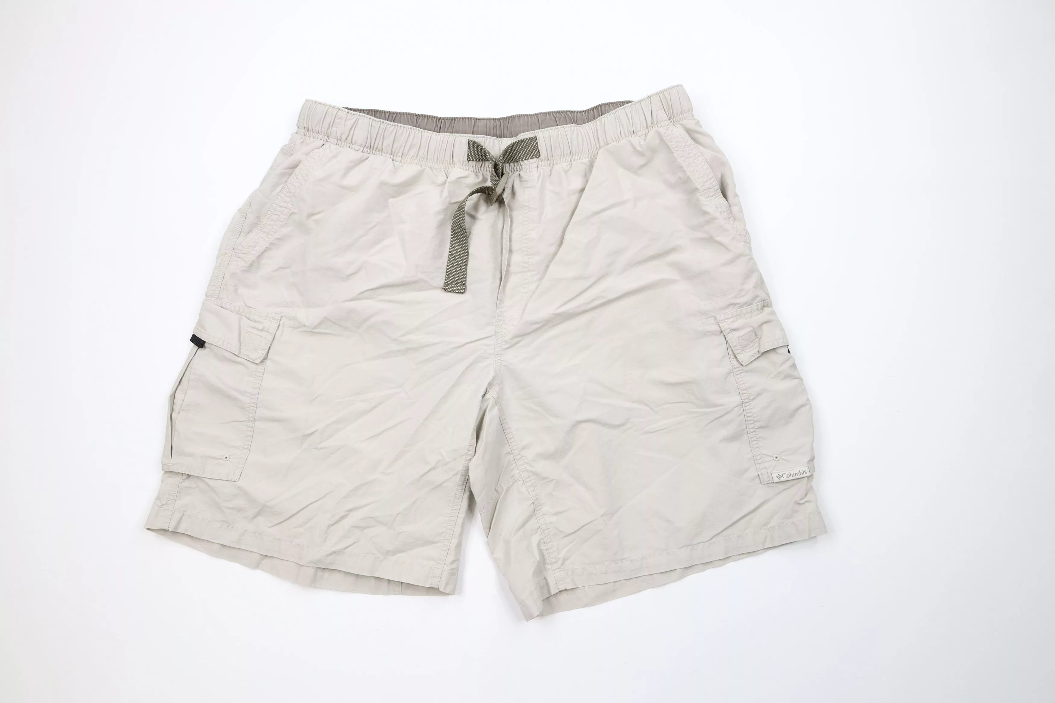Columbia Shorts Columbia × Vintage Vintage Columbia Out Lined Belted Above Knee Shorts Beige
