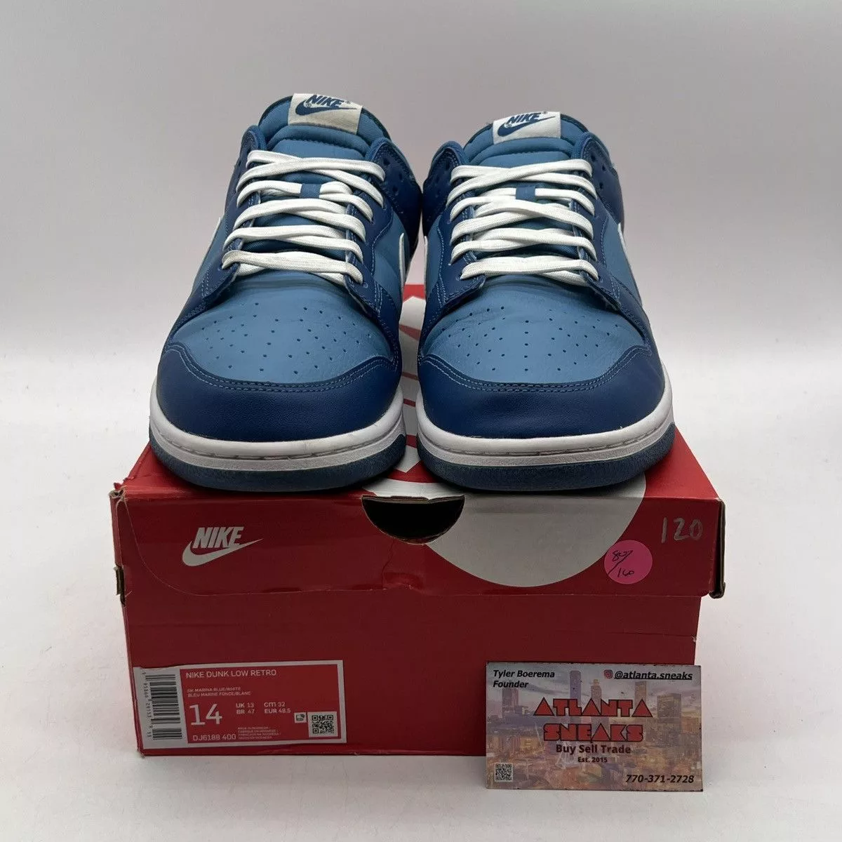 Nike Low Top Sneakers Nike dunk low dark Marina blue