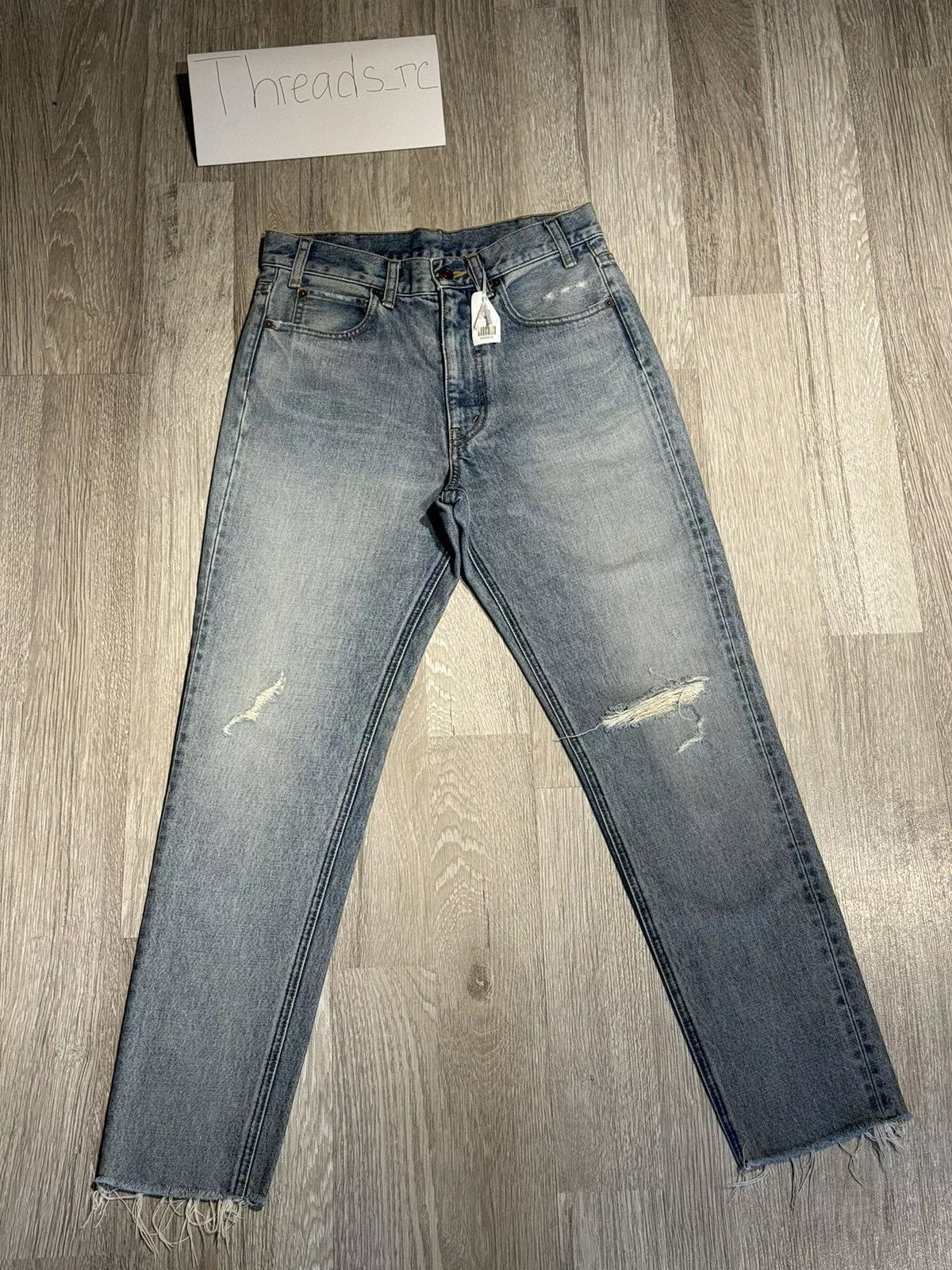 Celine Jeans CELINE DISTRESSED JEANS Blue