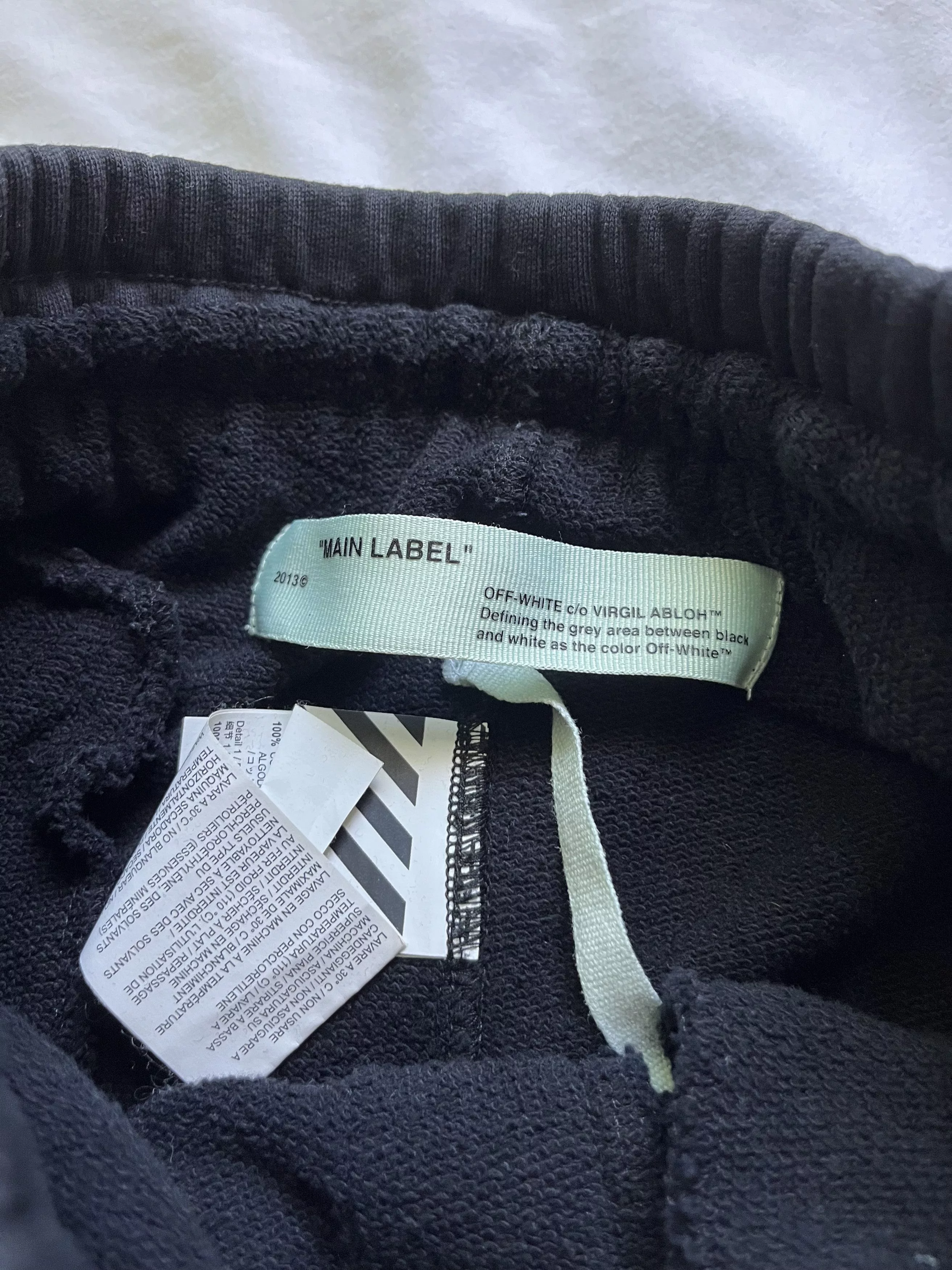 Off-White Sweatpants Off-White Tape Sweatpants Black