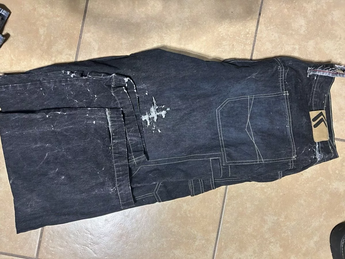 Karl Kani Denim Karl Kani × Vintage Distressed Karl Kani designer jeans Black