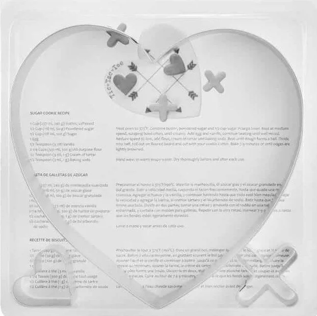 Valentine 3pc Tic Tac Toe Set