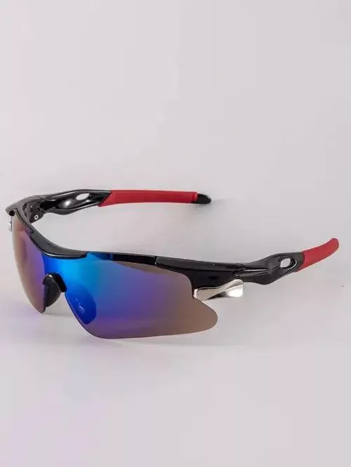 Electric Visual Glasses Electric Visual × Vintage Retro Punk Kurt Cobain Style Sunglasses Wrap Around Fashion Black Streetwear