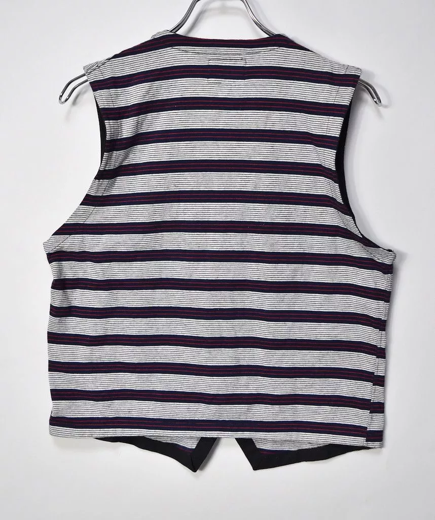 Engineered Garments Vests Engineered Garments × Nepenthes Engineered Garments/stripe gilet vest/23599 - 0504 50 Multi