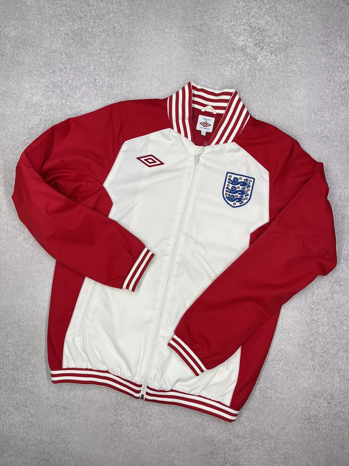 Umbro Light Jackets Umbro × Vintage Vintage Umbro England Track Bomber Jacket Soccer Football Red