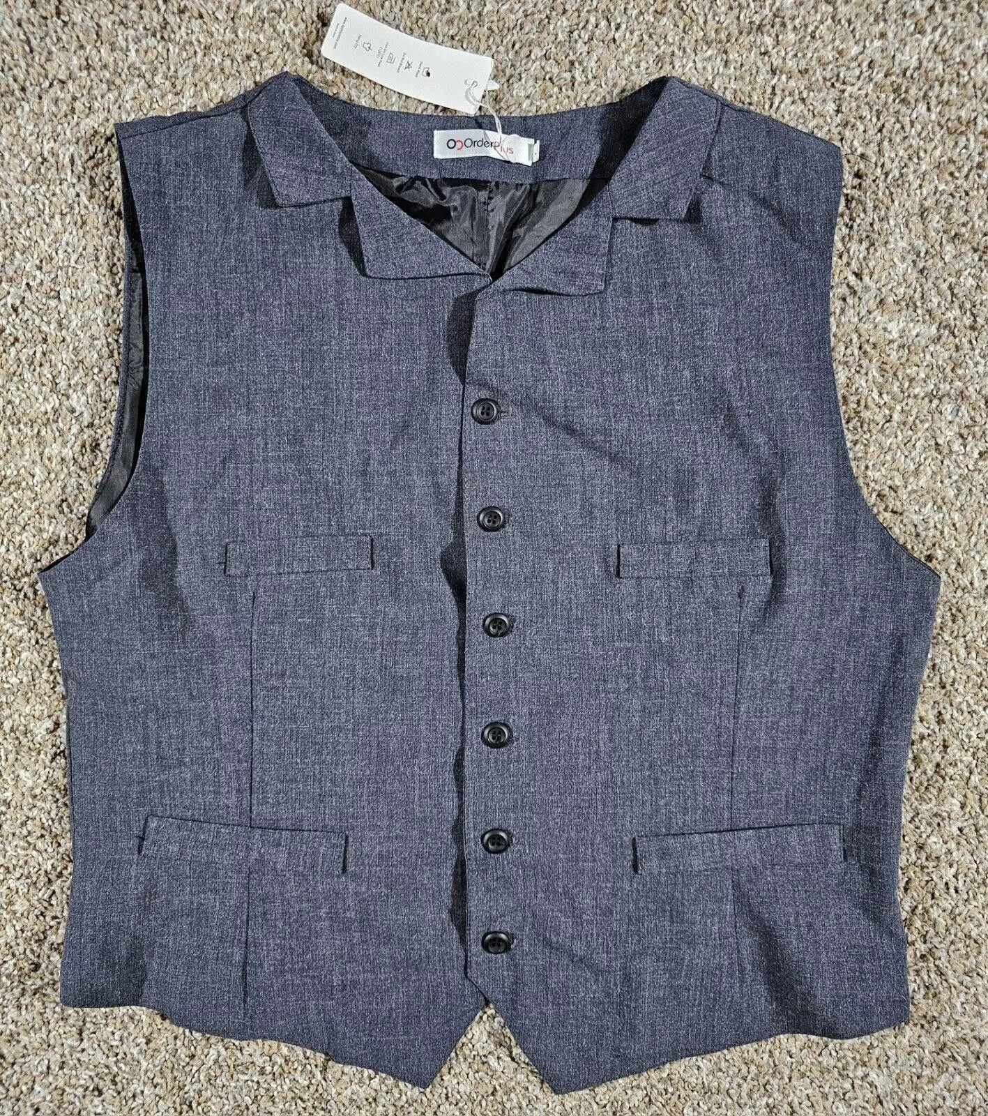Designer Jackets Designer order plus vest gray womens L NWT