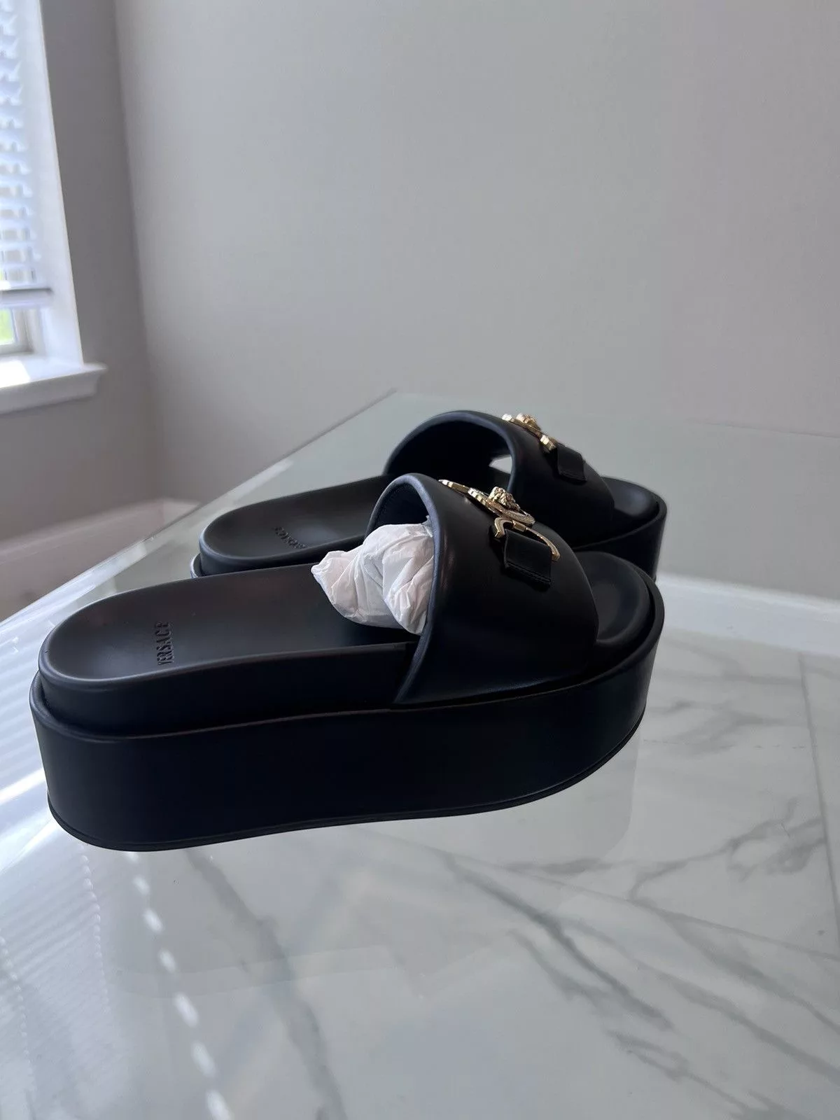 Versace Sandals Versace Medusa '95 platform sandals Black