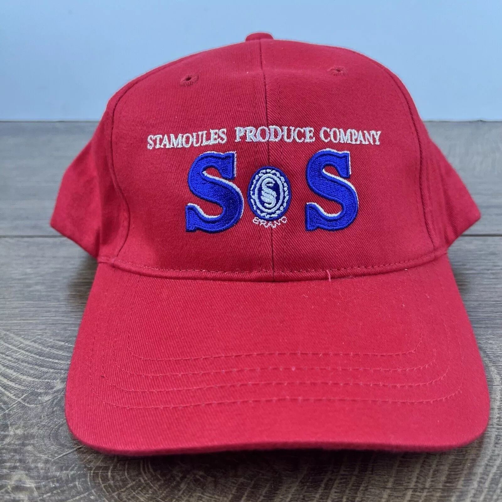 Other Hats Other Stomoules Produce Hat SOS Hat Red Cap Hat Adjustable Hat Red