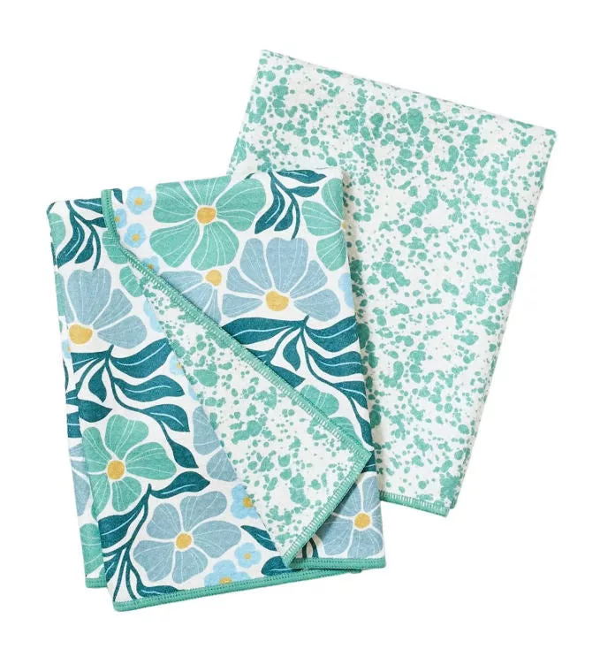Double Duty 2/set Reversible Linda Splatter Menthe Green