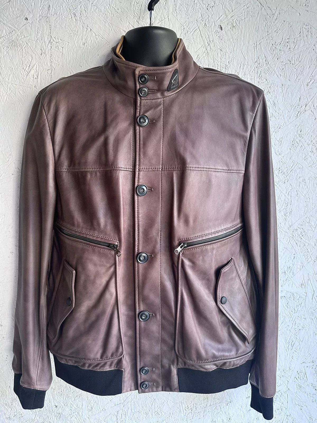 Hogan Leather Jackets Hogan Leather Jacket Brown