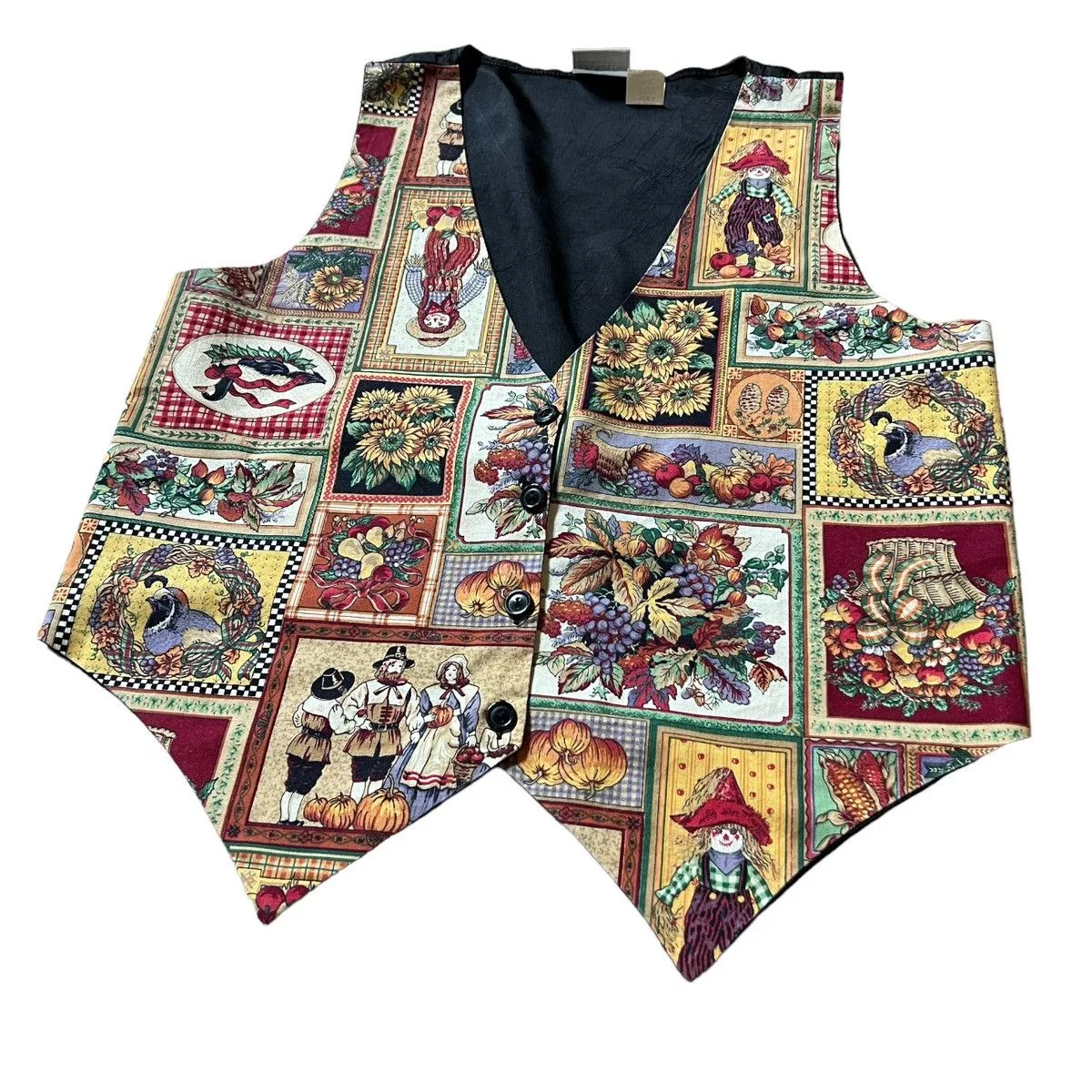 Designer Vests Designer × Japanese Brand Vintage Vest Overprint Archive Multi Streetwear
