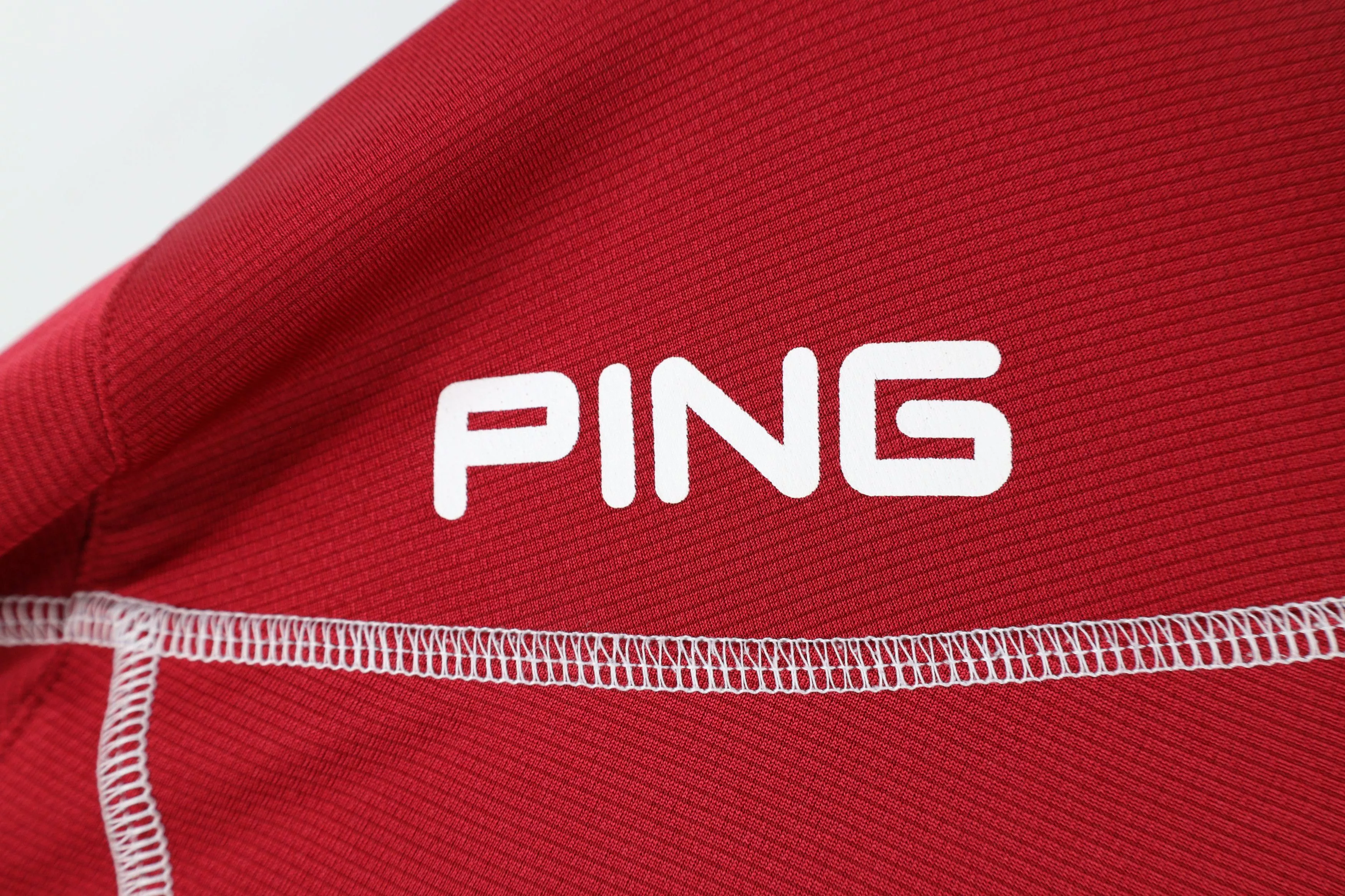 PING Light Jackets PING × Vintage Ping Golf Performance Half Zip Pullover Golfing Jacket Red