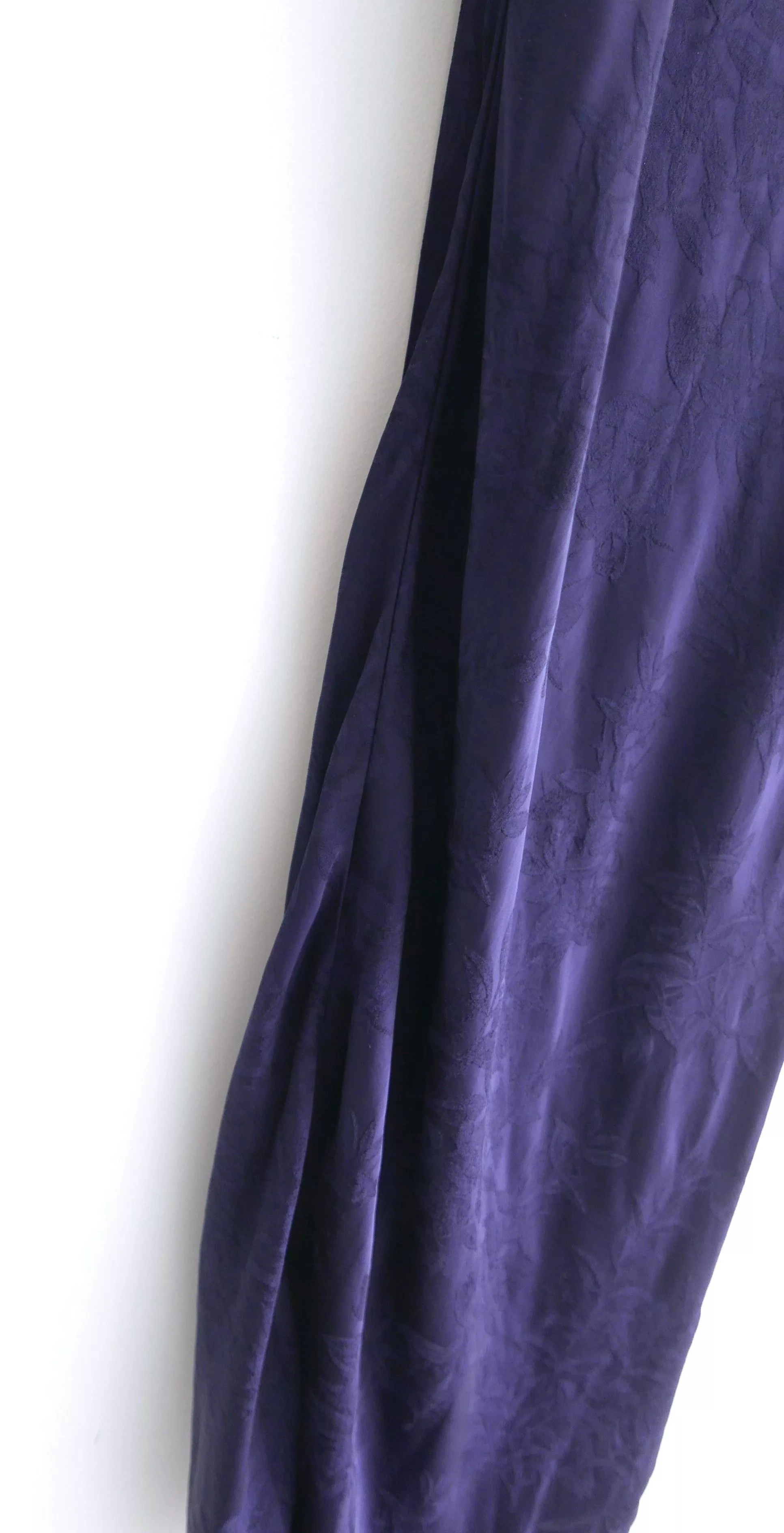 Victoria Beckham Maxi Dresses Victoria Beckham Myrtle Jacquard Drape Front Maxi Dress Blue