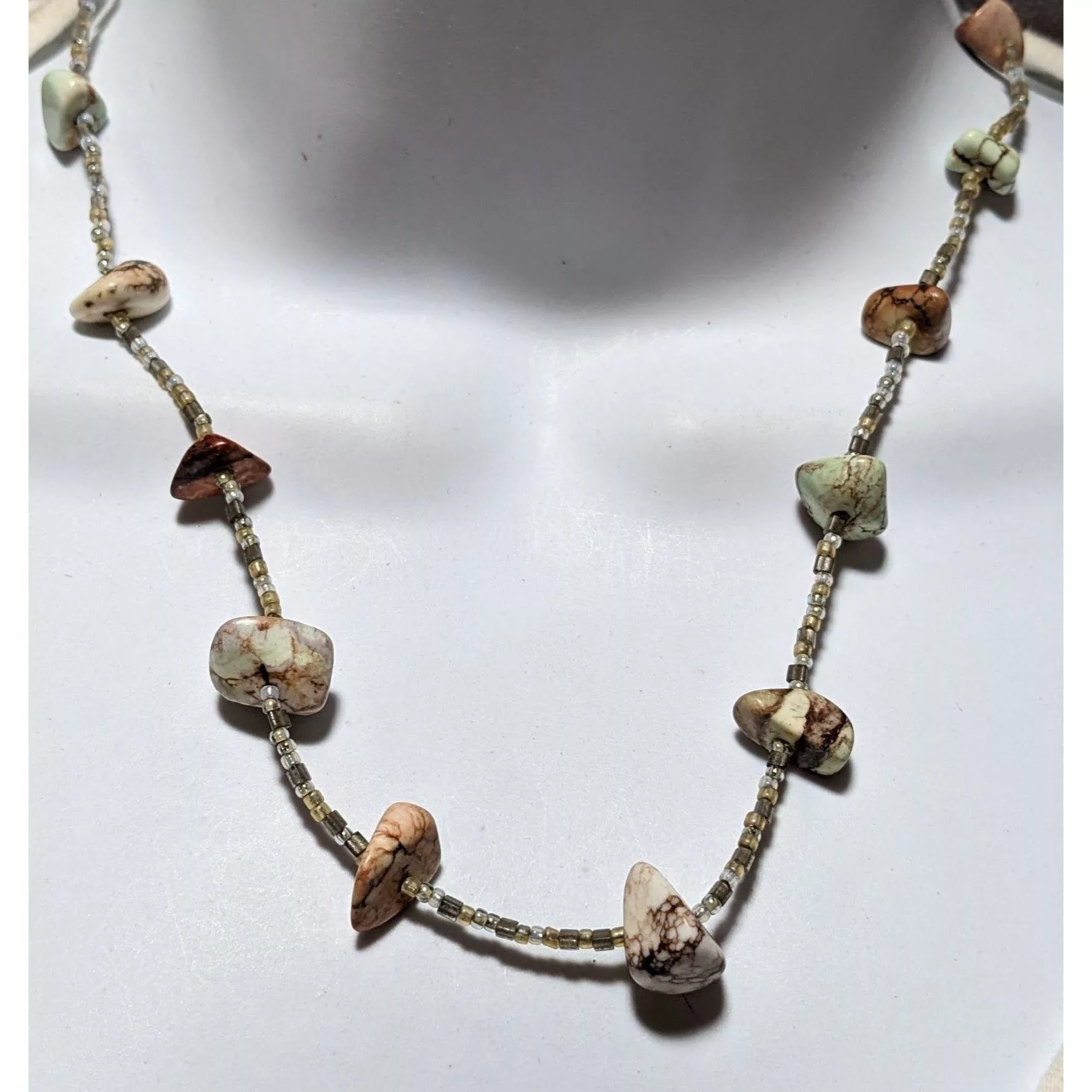 Other Necklaces Other Beaded Gem Chip Necklace Multi
