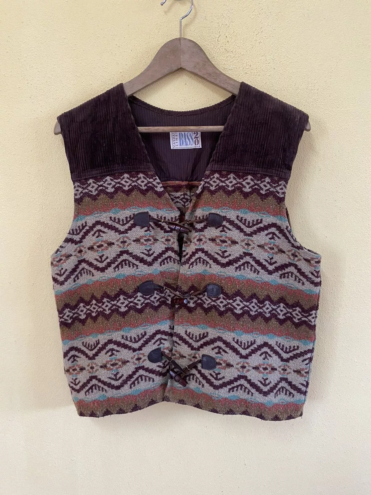 Native Vests Native × Vintage VINTAGE NAVAJO CASUAL VEST Brown