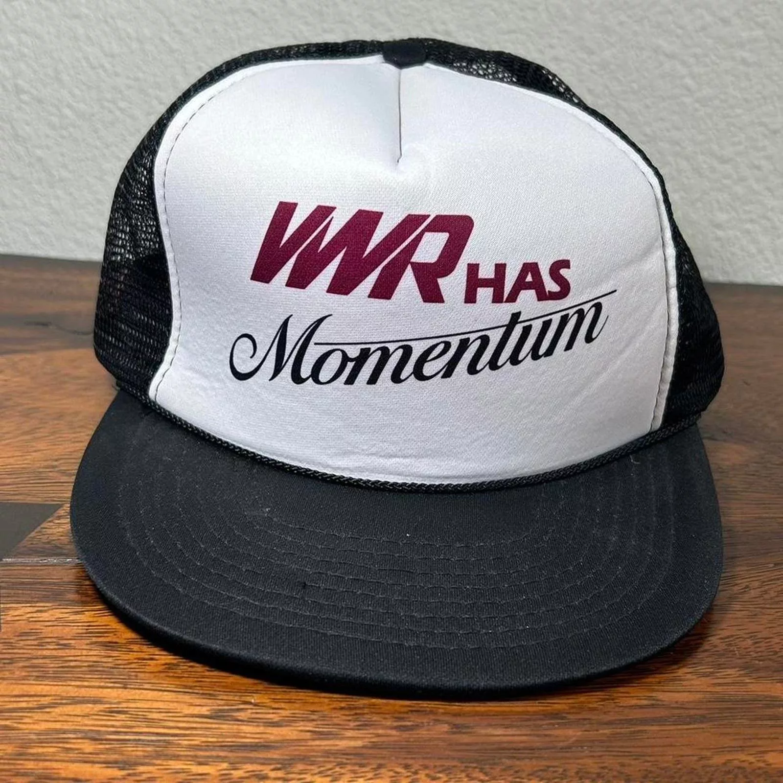 Vintage Hats Vintage Graphic snapback hat Black