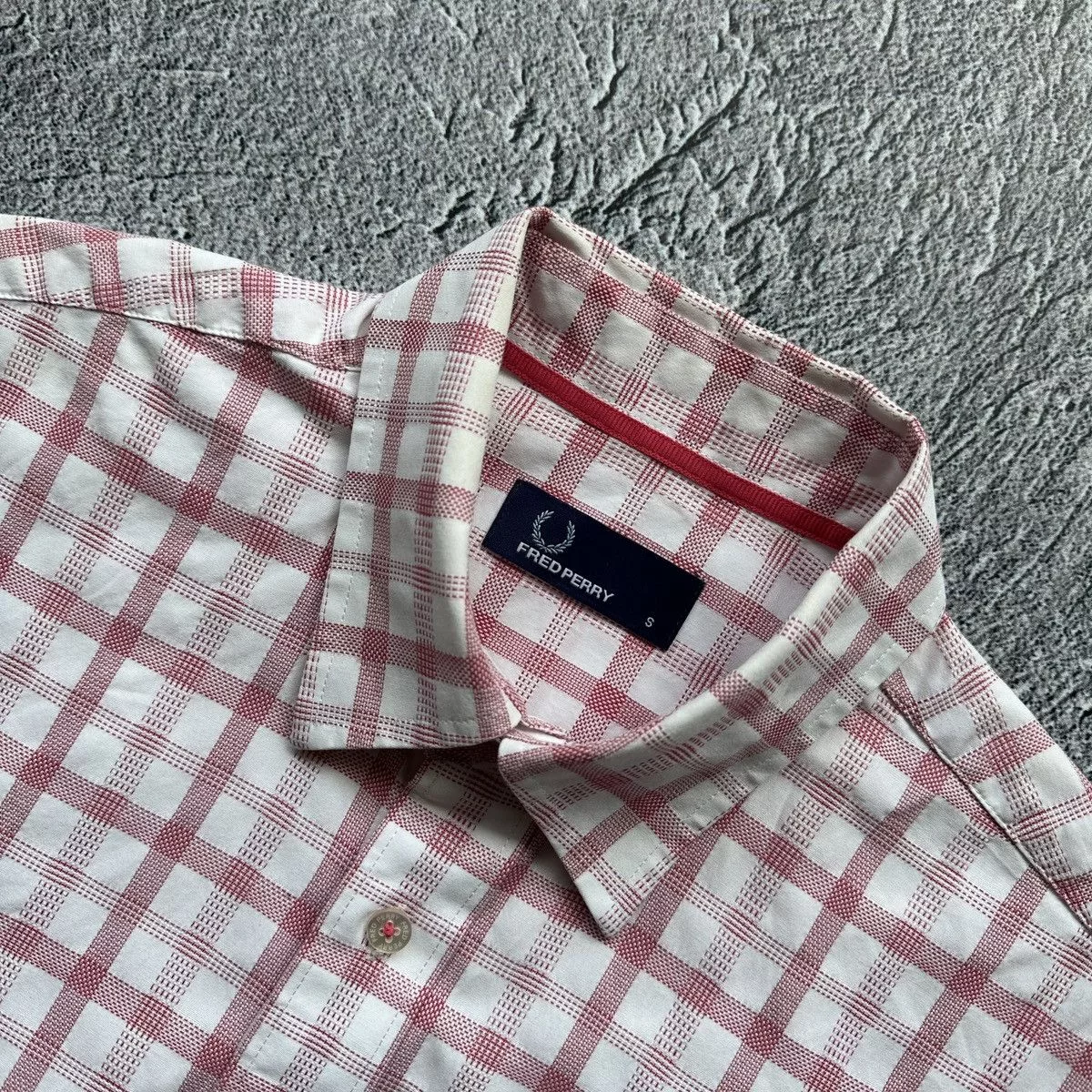 Fred Perry Shirts Button Ups Men’s Fred Perry Pink Shorts Sleeve Size: S Streetwear