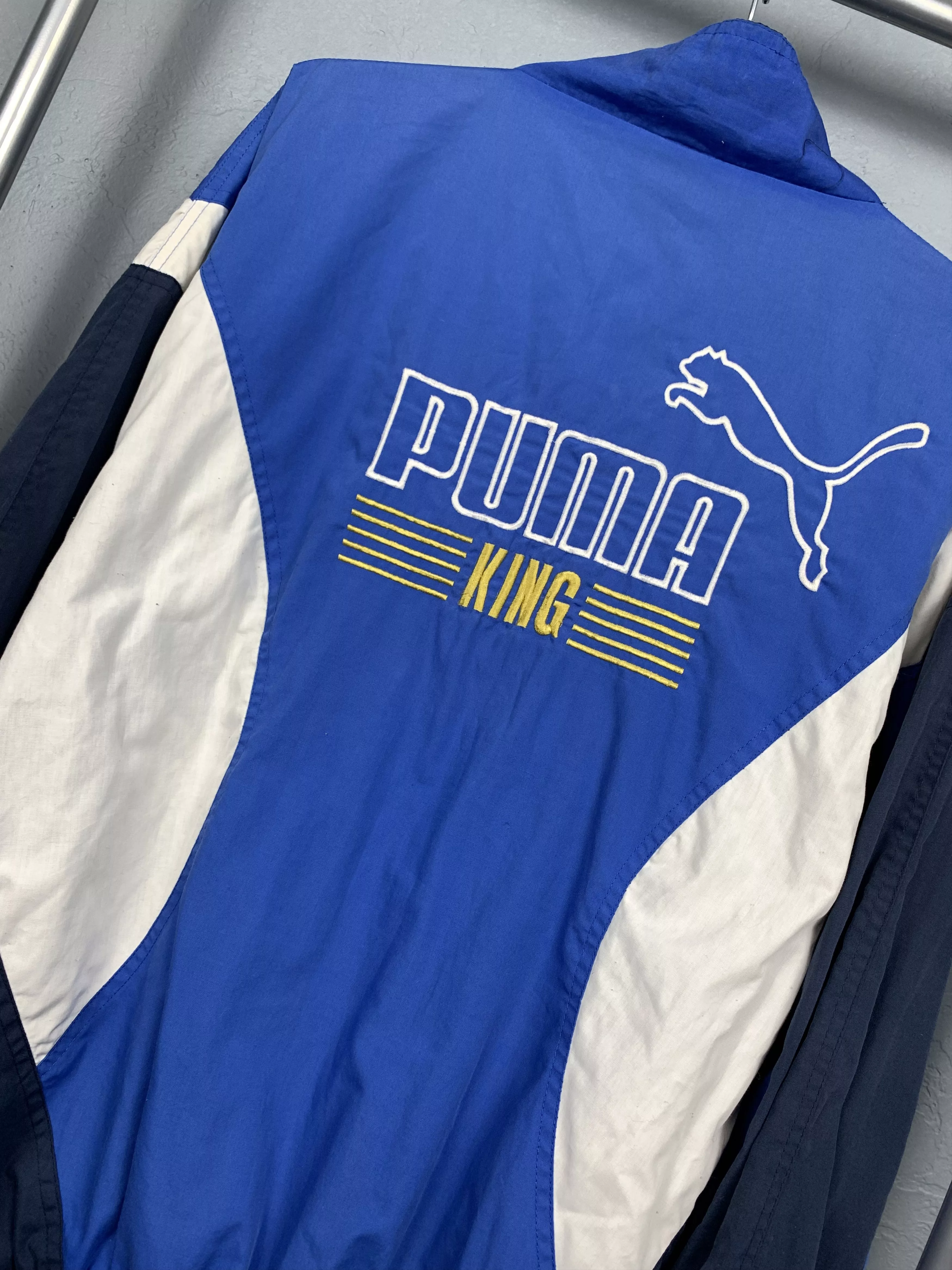Puma Light Jackets Puma King 90s Vintage Track Top Nylon Jacket Multi
