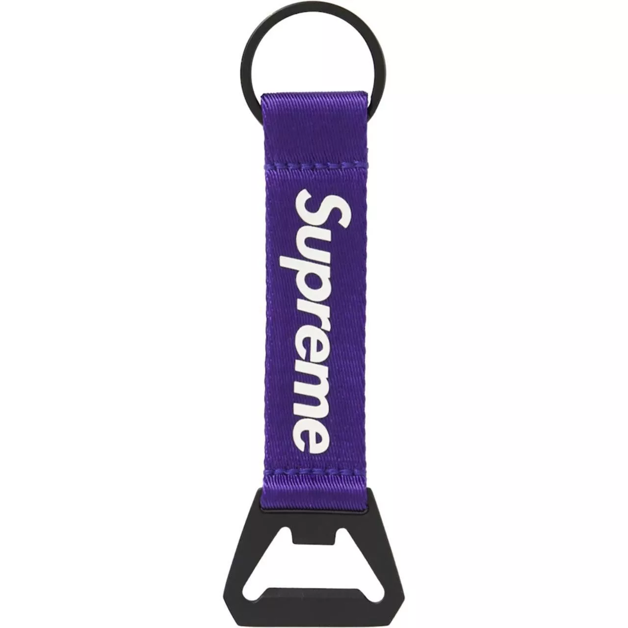 Supreme Supreme Supreme Bottle Opener Webbing Keychain - Purple