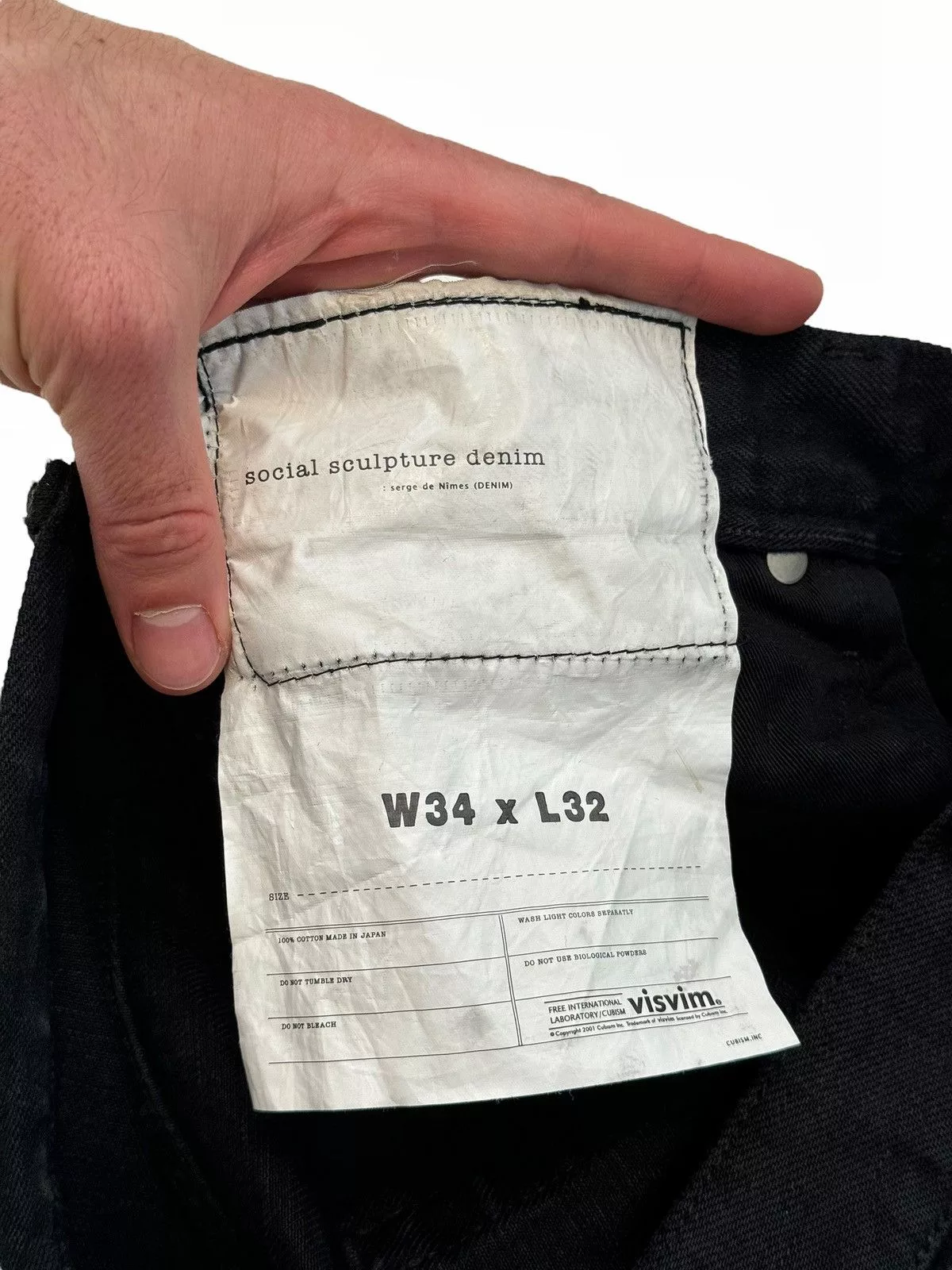 Visvim Denim Visvim SS20 Dmgd 12D17 Social Sculpture Distressed Denim Black