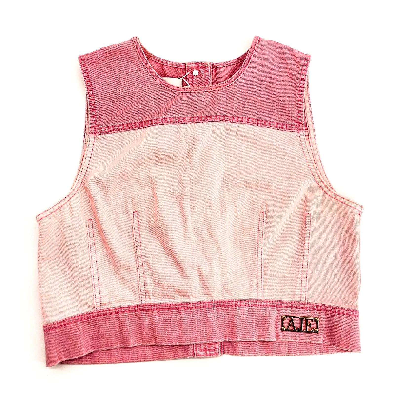 Aje Button Ups Aje Shades Pink Denim Shell Top