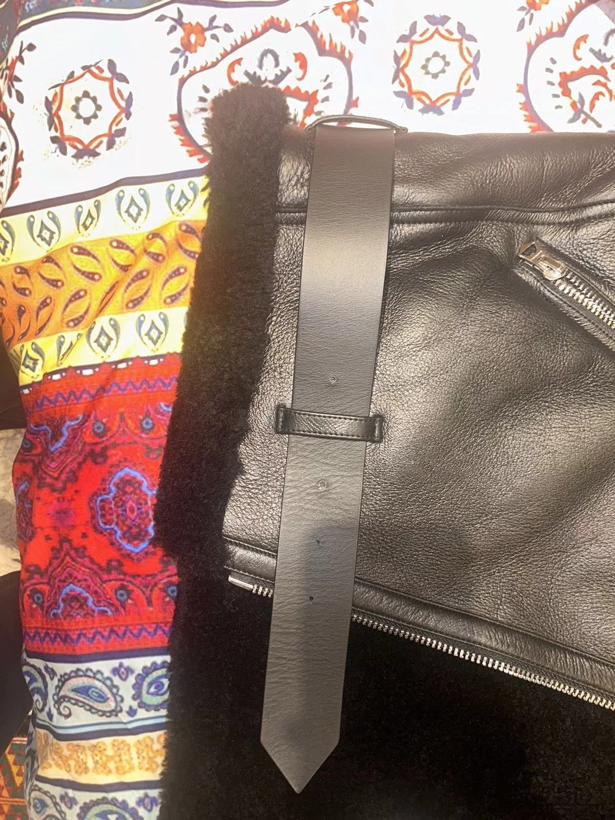 Acne Studios Leather Jackets Acne Studios Acne Studio Shearling Leather Jacket Black