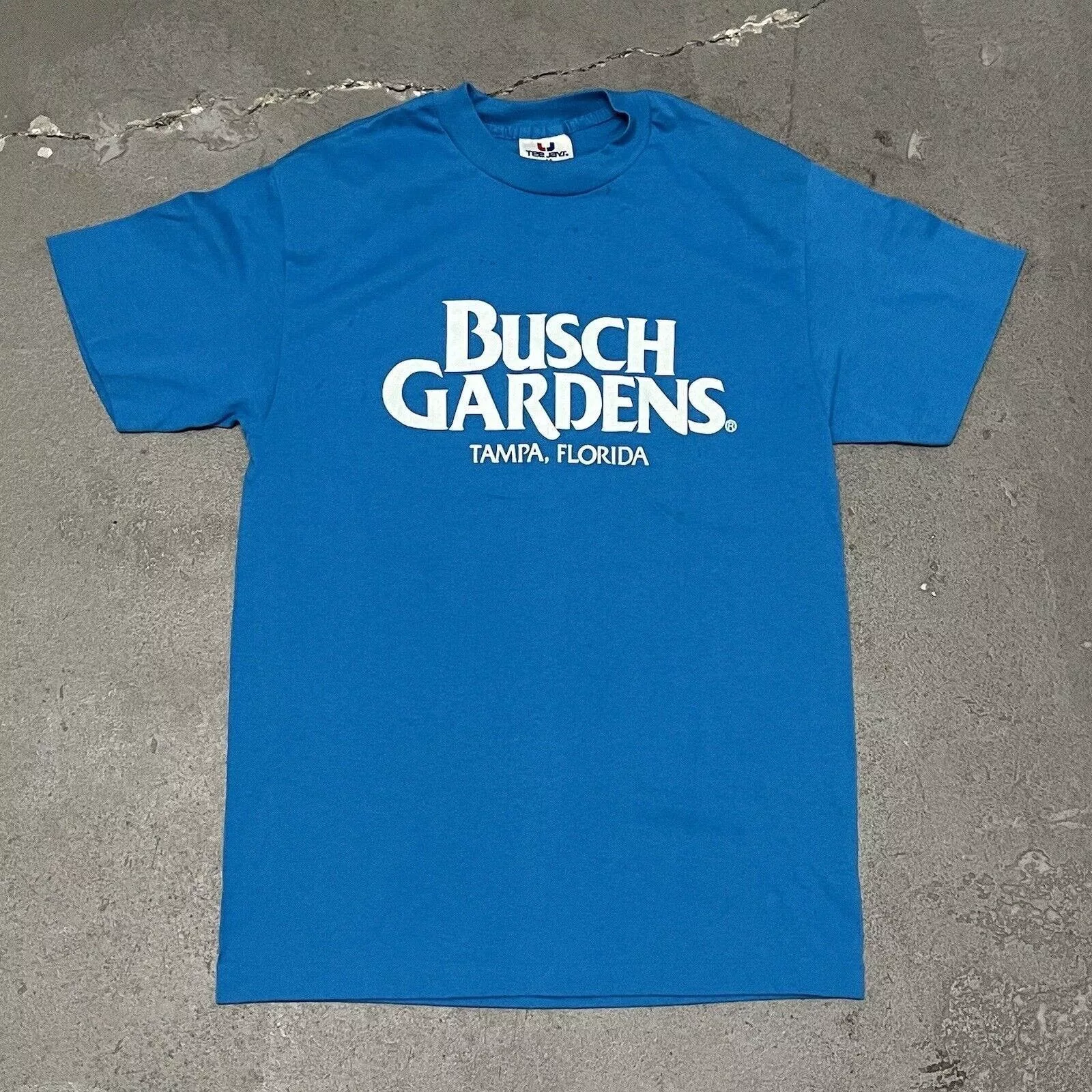 Other Short Sleeve T Shirts Other WMNS VTG 1990’s Tee Jays Busch Gardens S/S Graphic T-shirt S Blue Vintage