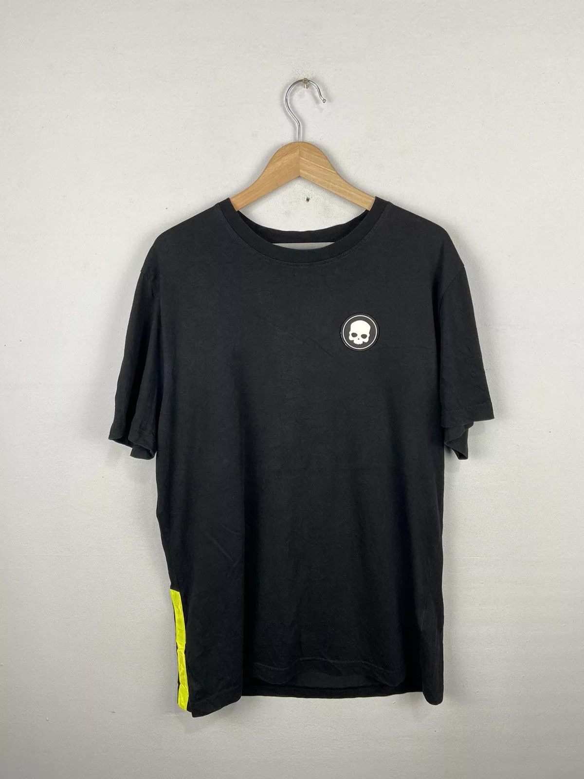 HYDROGEN Short Sleeve T Shirts Hydrogen Reflection Rare Black Streetwear