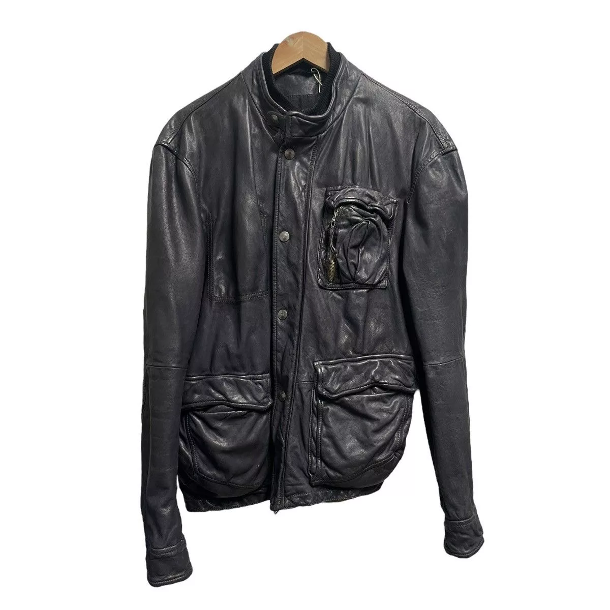 Dolce & Gabbana Leather Jackets Dolce & Gabbana Docle&gabbana cargo leather jacket White
