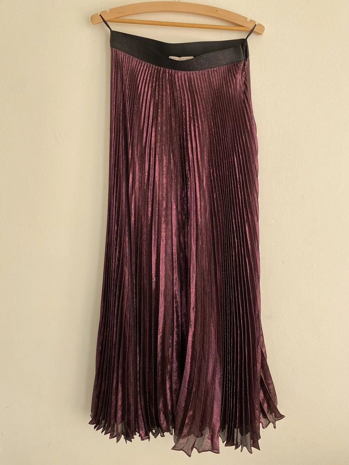 Christopher Kane Maxi Skirts Christopher Kane Pleated Lamé Maxi Skirt Purple