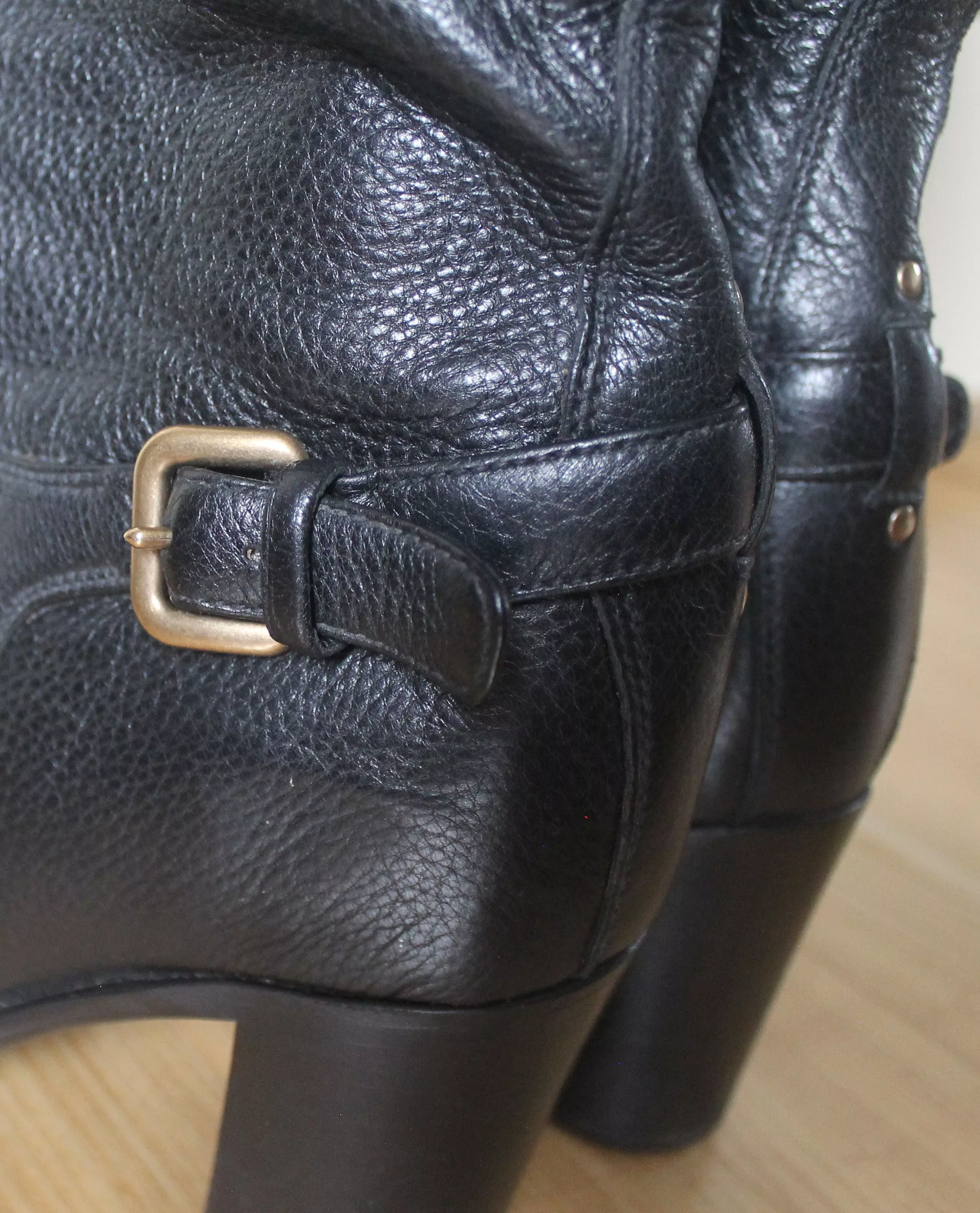 Prada Boots Prada Black High Leather Boots