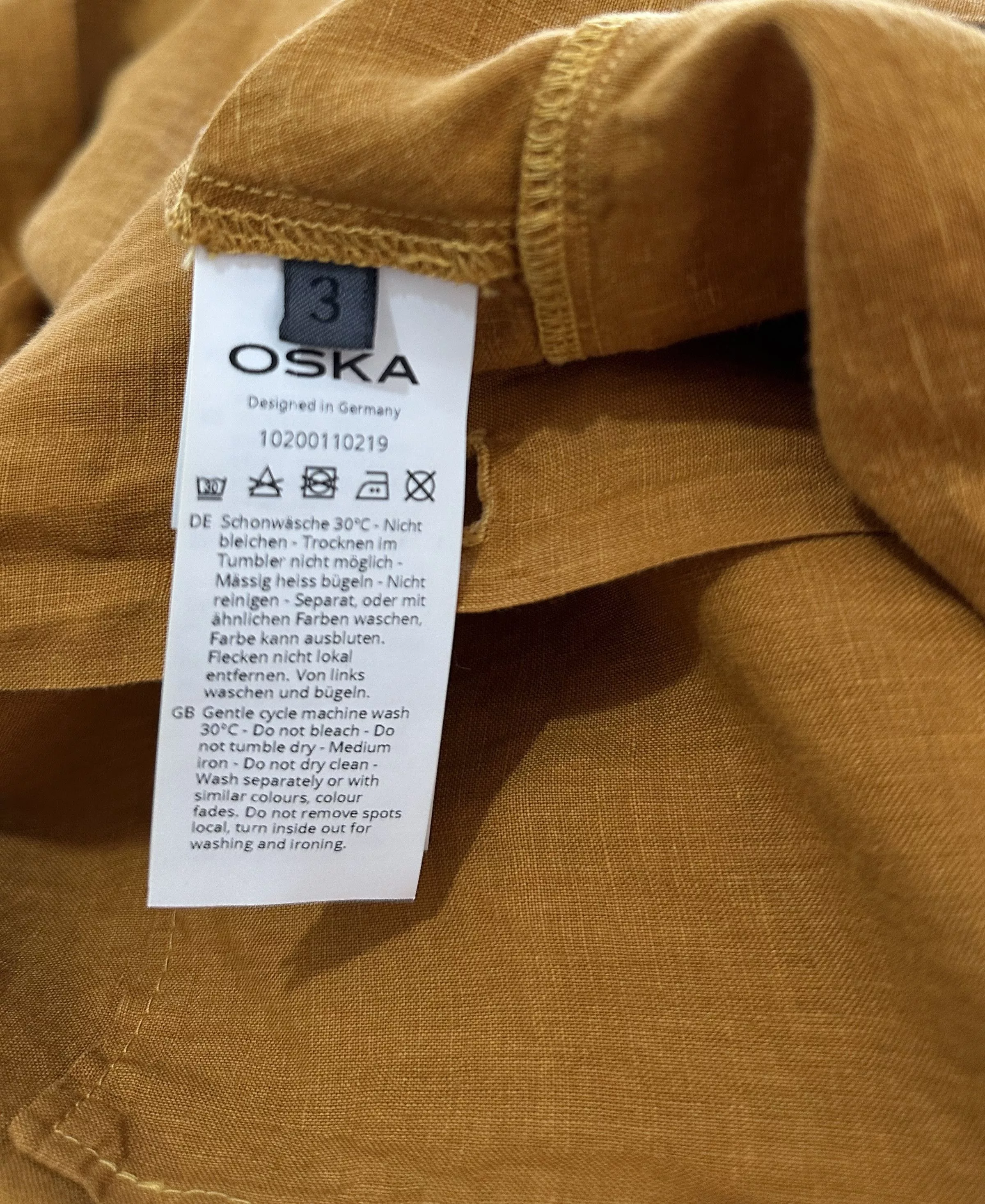 Other Blouses Other Oska Linen Blouse Red