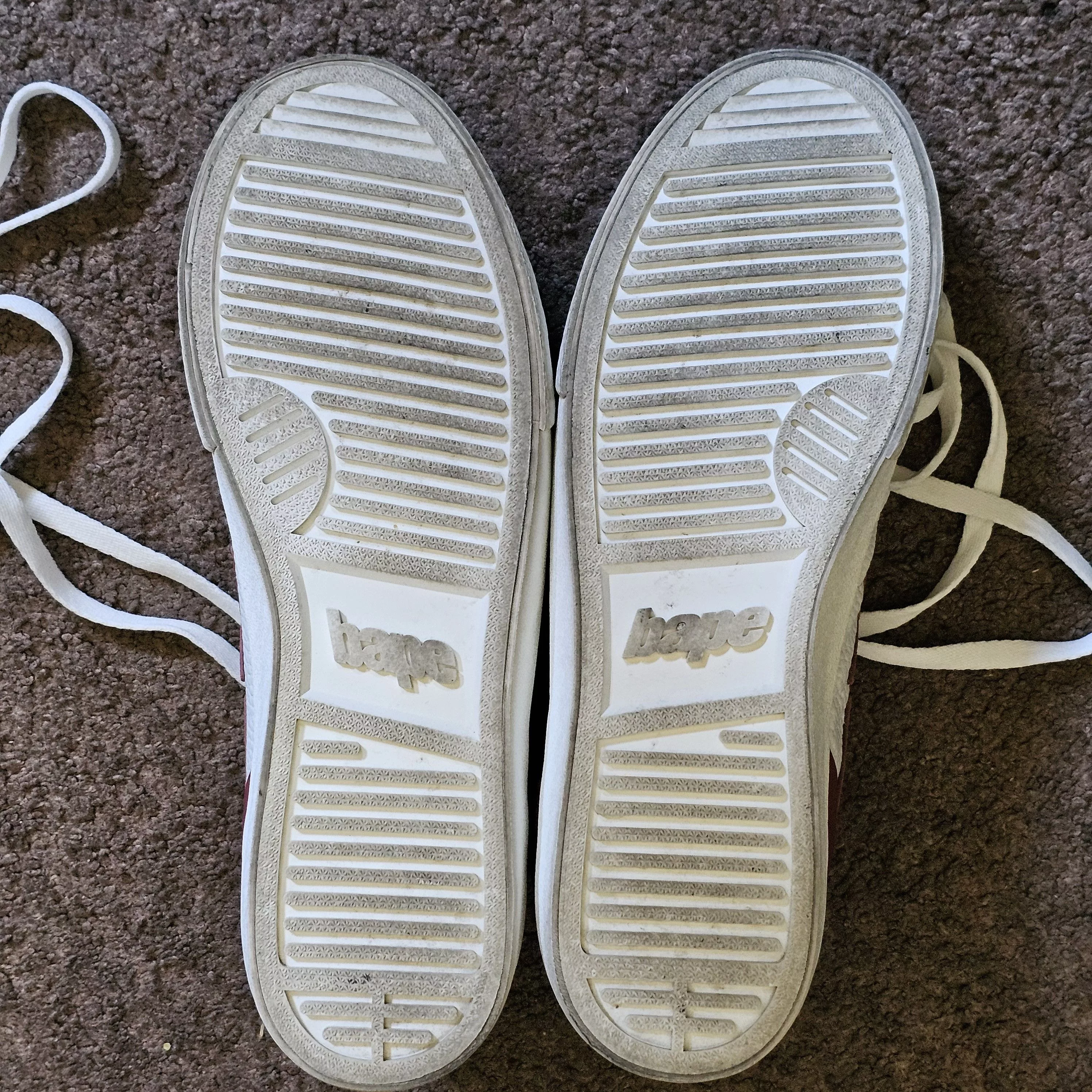 Bape Low Top Sneakers Bape Mad Sta Red