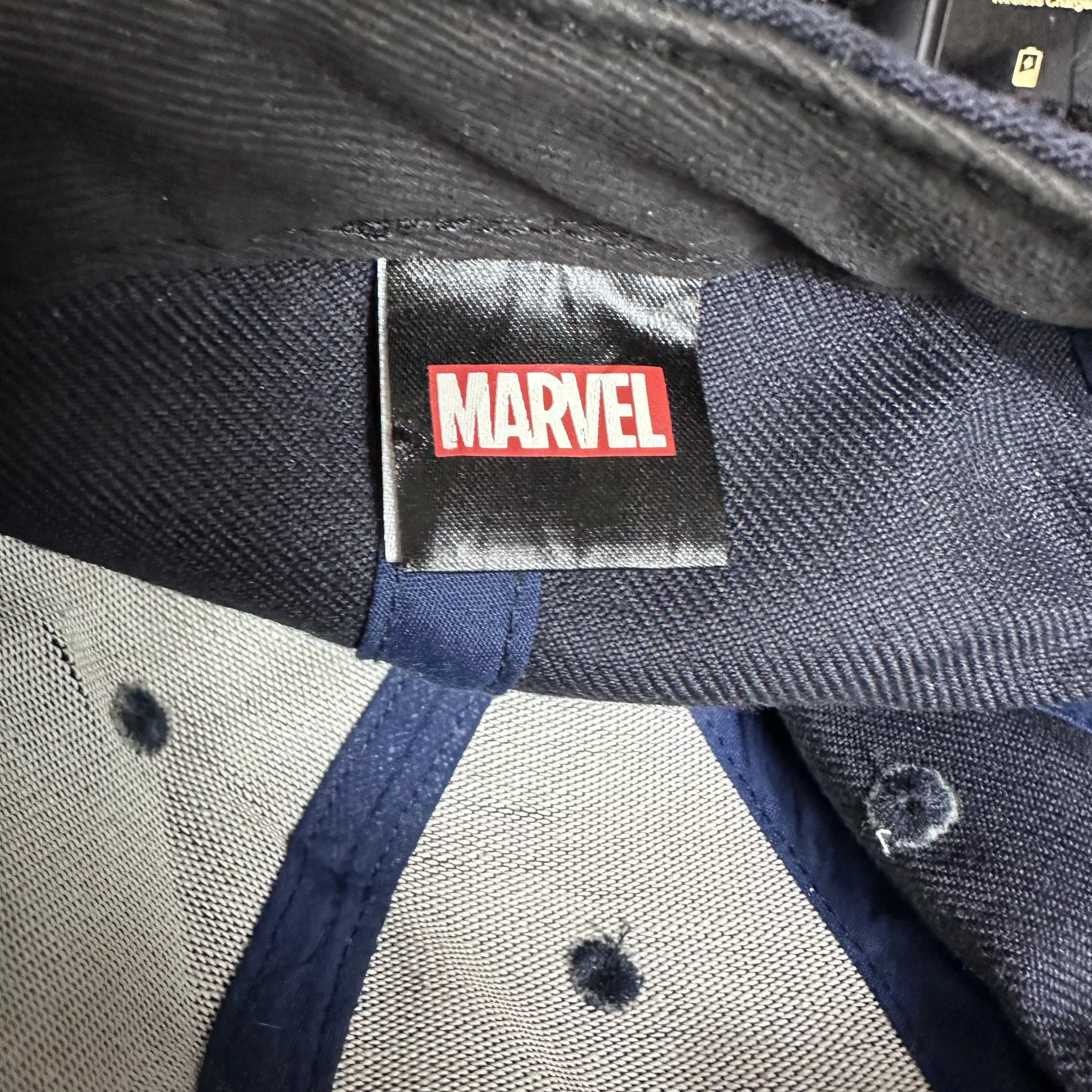 Anime Hats Anime × Marvel Comics 🔥RARE🔥Marvel Studio Logo Embroidery Snapback Cap Hat Black Vintage