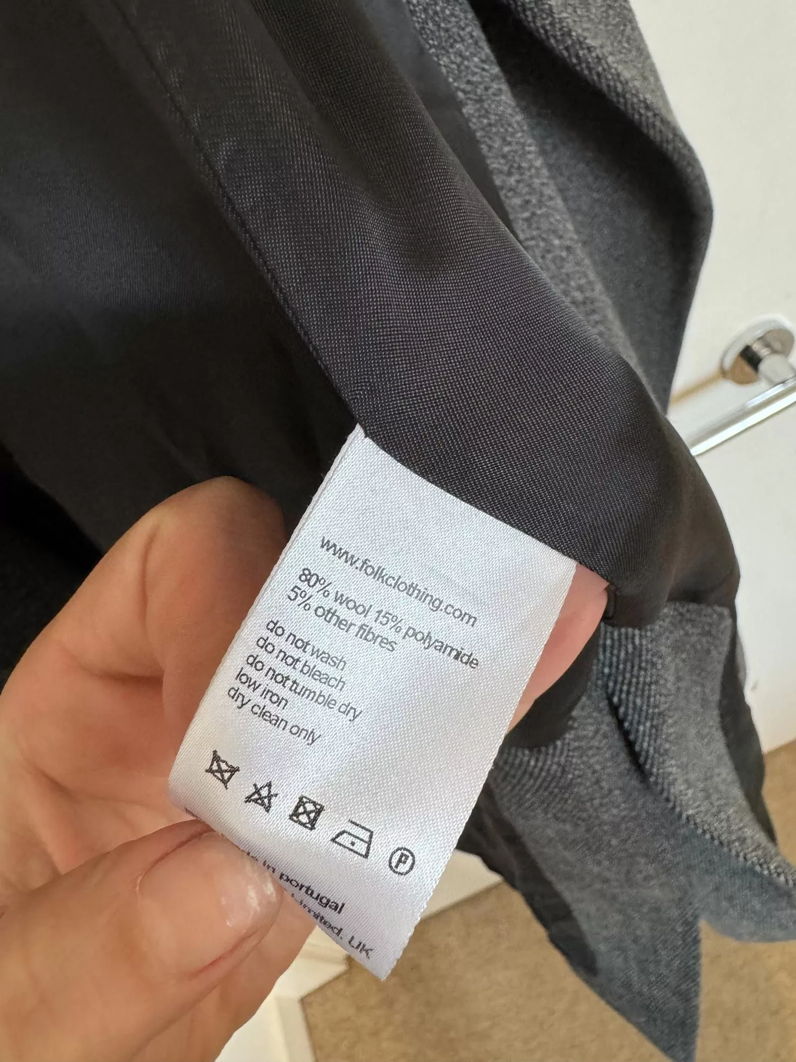 Folk Coats Folk Coat. Grey. UK Medium. Tie Waist Gray