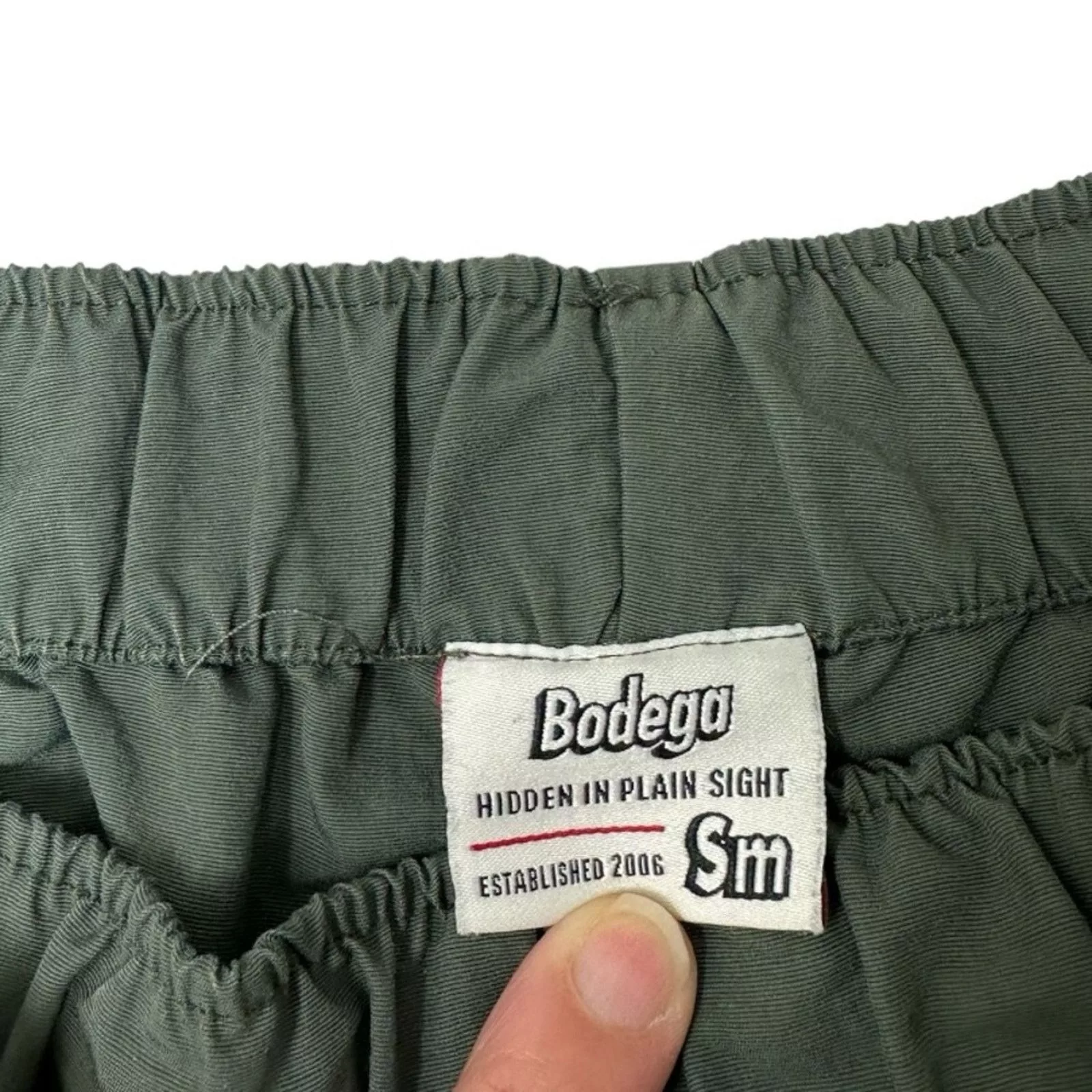 Bodega Swimwear Bodega × Vintage Bodega Swim Trunks Logo Embroidered Board Shorts Green SML Streetwear