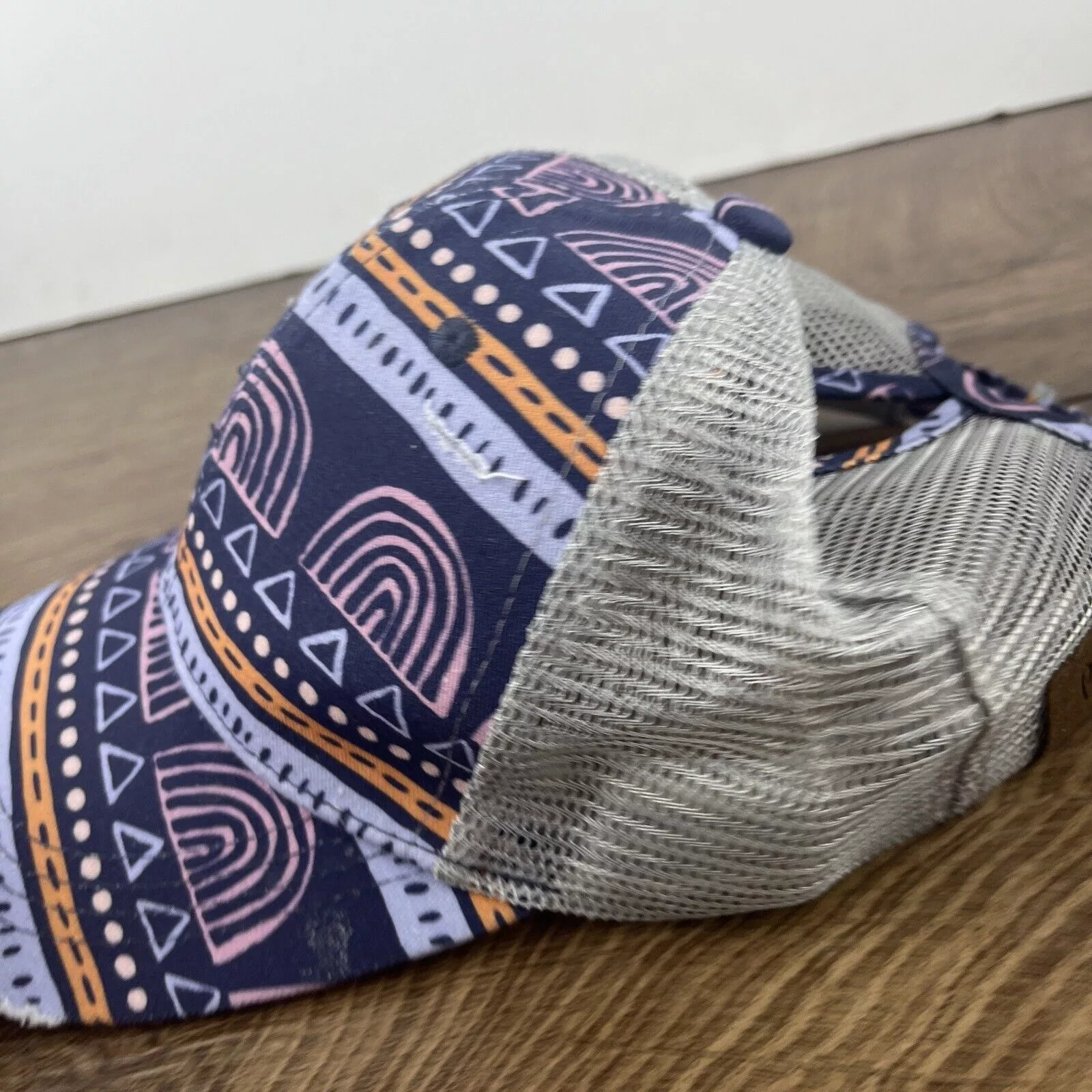 Other Hats Other Blue Creative Hatr Rainbow Pyramid Blue Hat Adjustable Adult