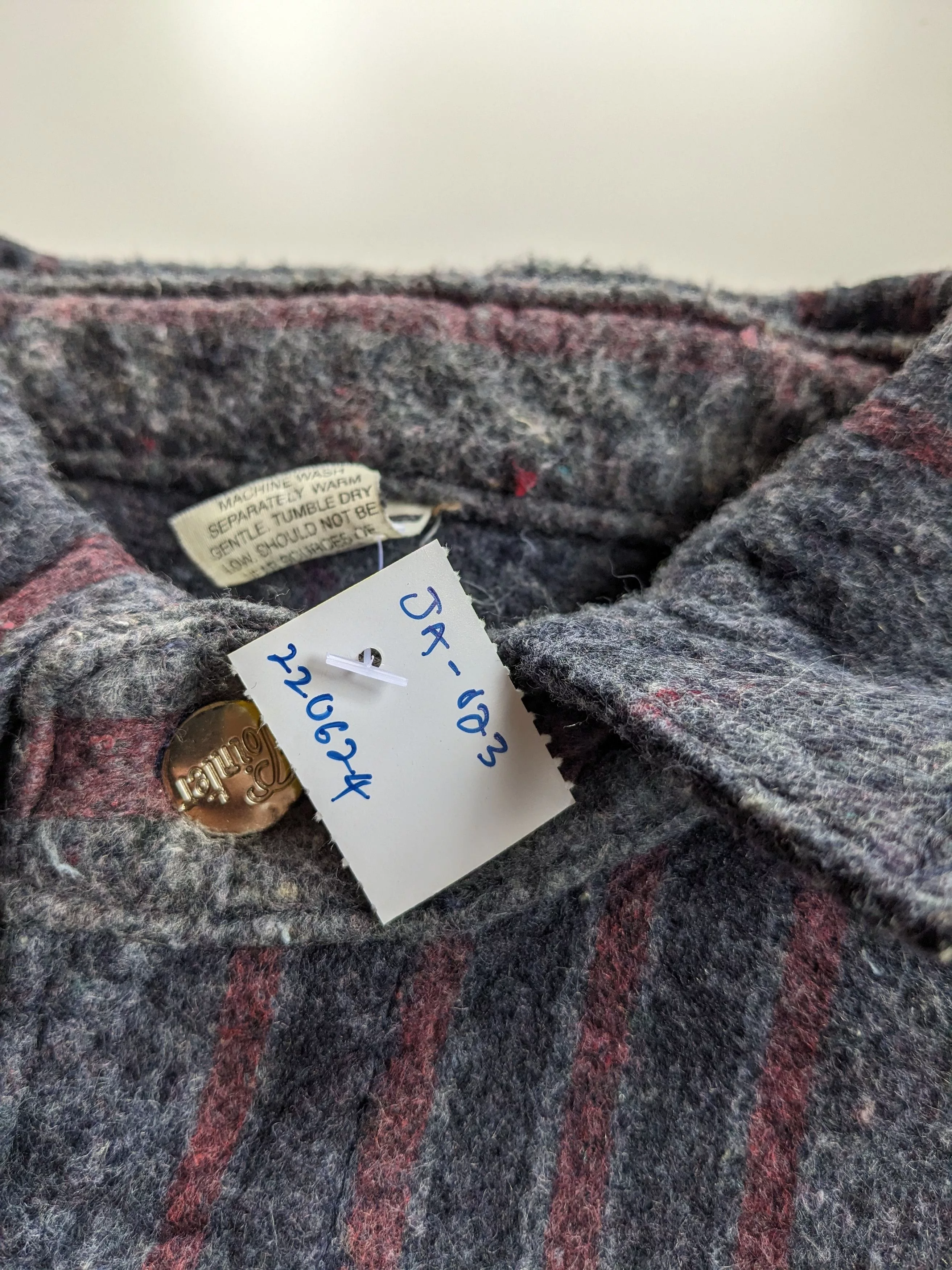 Pointer Light Jackets Vintage 80s Pointer wool blanket jacket Gray