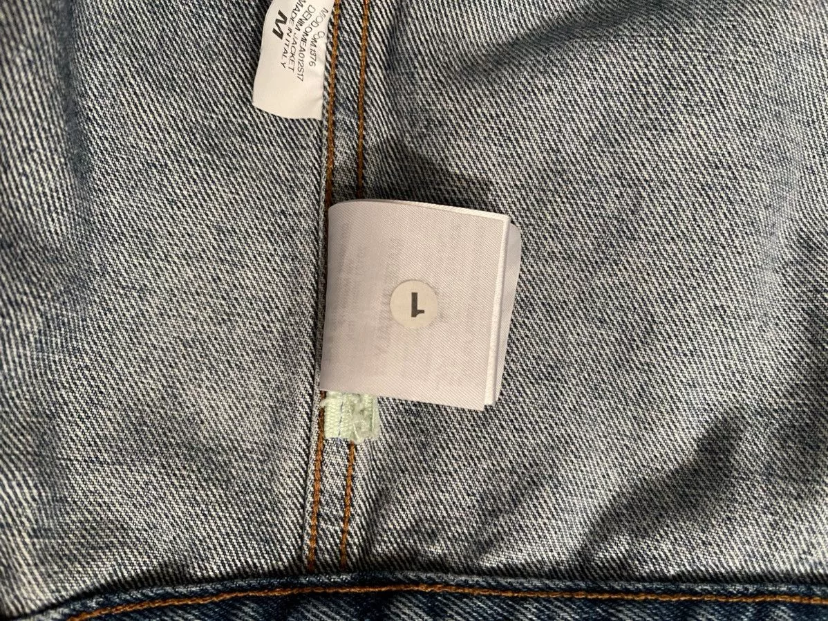 Off-White Denim Jackets Off-White ‘spray paint’ Denim Jacket Blue