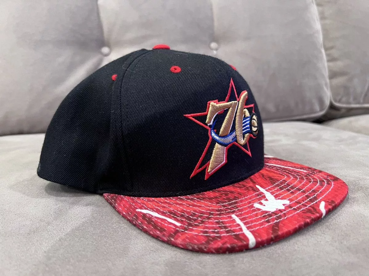 Mitchell & Ness Hats Mitchell & Ness Philadelphia 76ers SnapBack Black